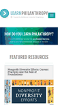 Mobile Screenshot of learnphilanthropy.org